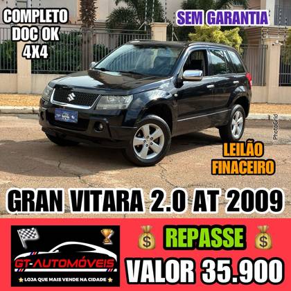 SUZUKI GRAND VITARA 2.0 4X4 16V GASOLINA 4P AUTOMÁTICO SUZUKI GRAND VITARA 2.0 4X4 16V GASOLINA 4P AUTOMÁTICO